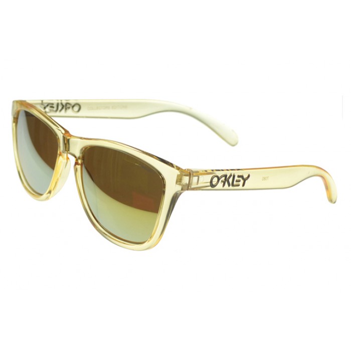 Oakley Frogskin Sunglass Yellow Frame Gold Lens,Oakley Crazy On Sale