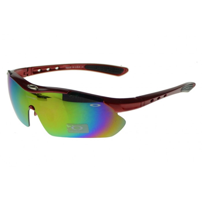 Oakley M Frame Sunglass Red Frame Green Lens,Oakley Factory Outlet Price